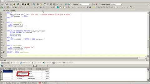 PL/SQL Oracle Tutorial - Triggers - PL/SQL for beginners (Lesson 6)