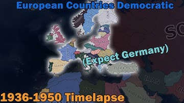 If European countries were democratic ? (Except Germany) | Hoi4 Timelapse