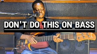 Common Mistakes by beginner bass players