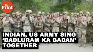 Indian, US Army tune in with 'Badluram ka badan zameen ke neeche hai' after joint training session