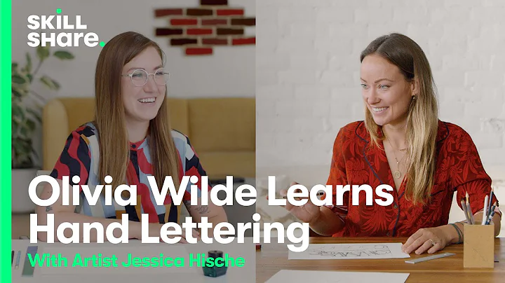 Olivia Wilde Learns Hand Lettering from Artist Jes...