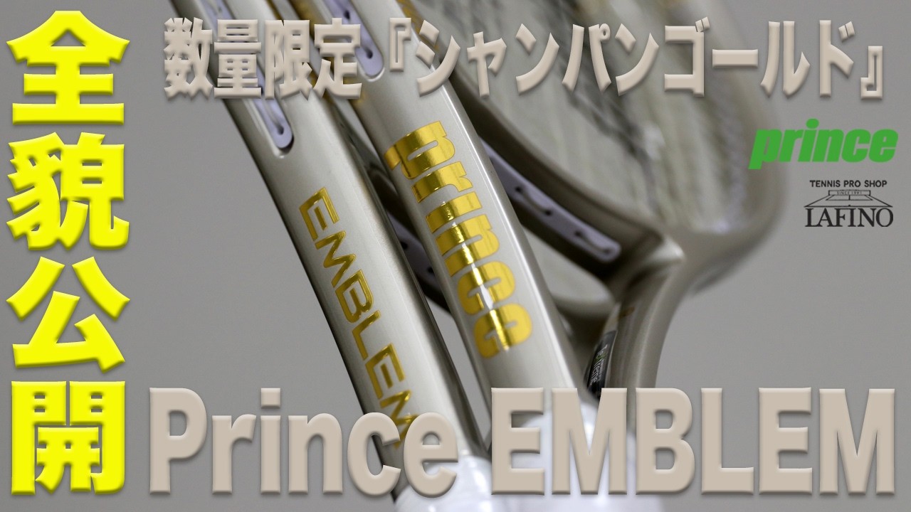 プリンス】ダブルス愛好家御用達『エンブレム』！！数量限定