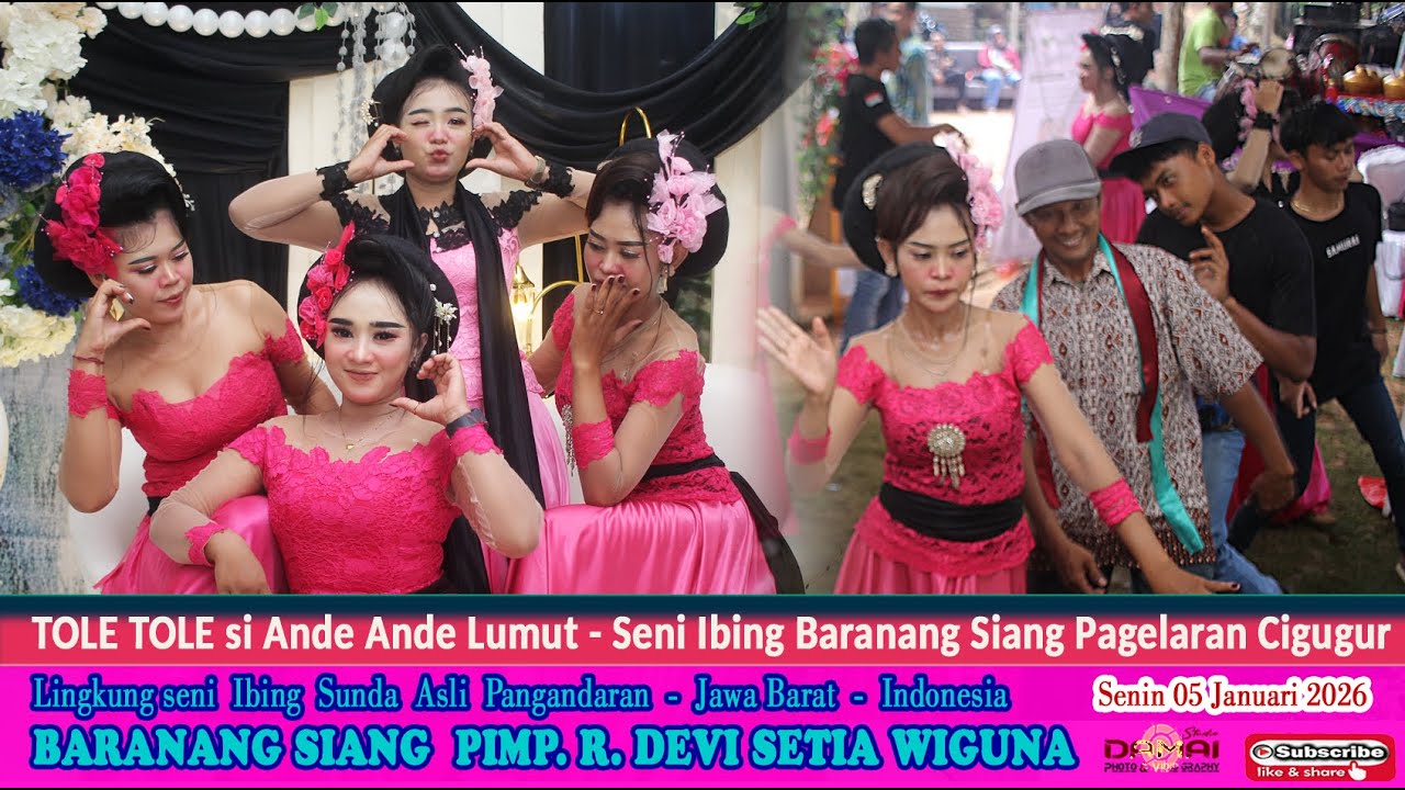 TOLE TOLE si Ande Ande Lumut I Jauh dijugjug Anggang di Teang Seni ibing Ronggeng BARANANG SIANG
