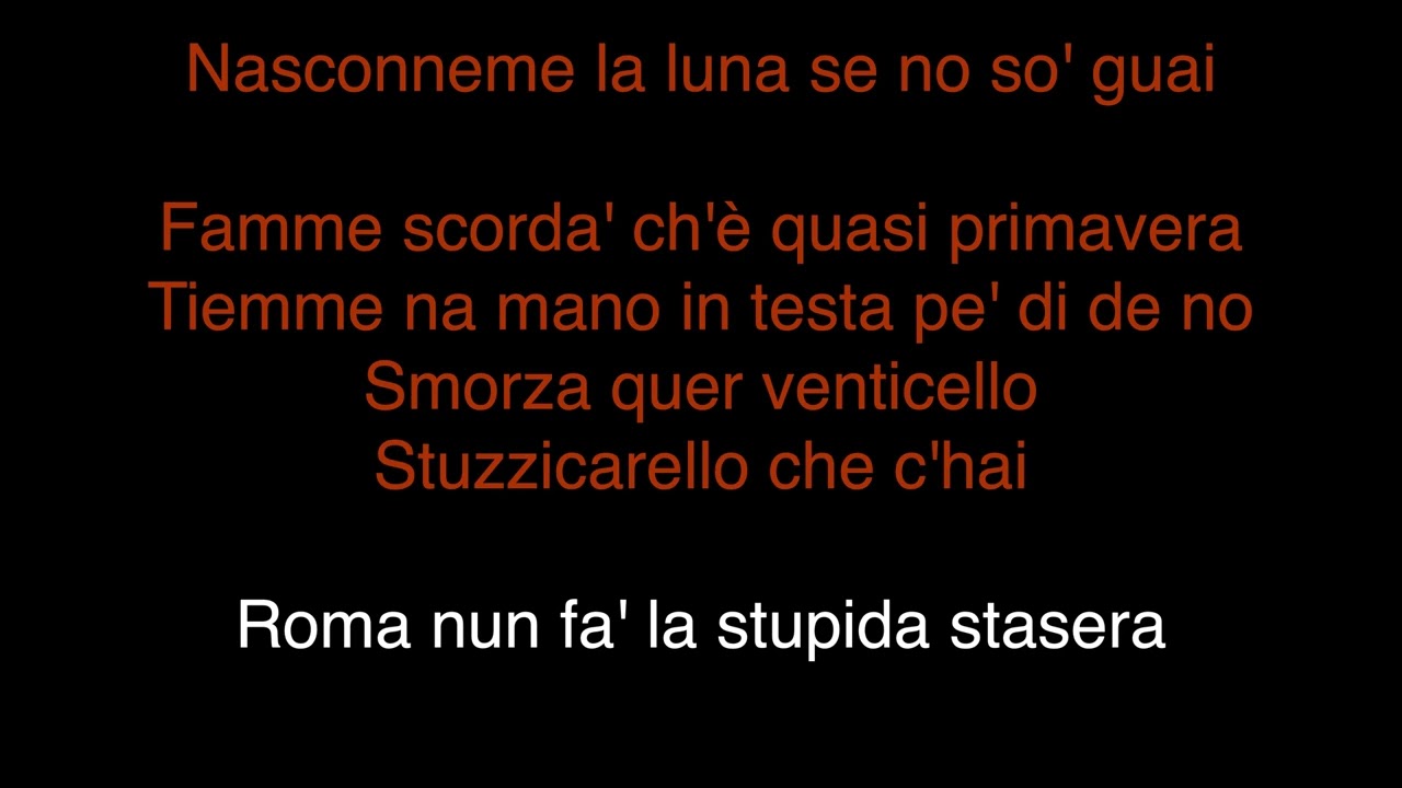 Andrea Bocelli Karaoke - Roma nun fa la stupida stasera (Karaoke)