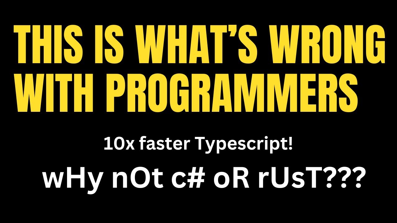 bUt wHy nOt c# oR rUsT???