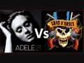 Adele Vs Guns N' Roses - 'Someone Likes Knockin' On Heaven's Door' (MASH UP BY @daftbeatles)