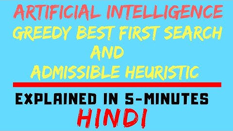 Greedy Best First Search And Admissible Heuristic (HINDI)