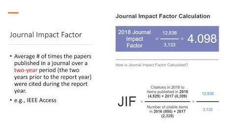 Scholarly Metrics Part 2: Journal Impact Factor & CiteScore