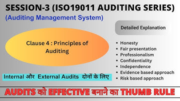 ISO 19011 2018 Clause 4 I Principles of Auditing I Auditing