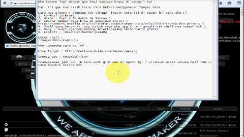 Cara deface menggunakan Tamper Data