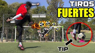 AUMENTA LA POTENCIA en tus TIROS a PORTERIA 💪🏼🥅 TUTORIAL PEGALE FUERTE al BALON ⚽️