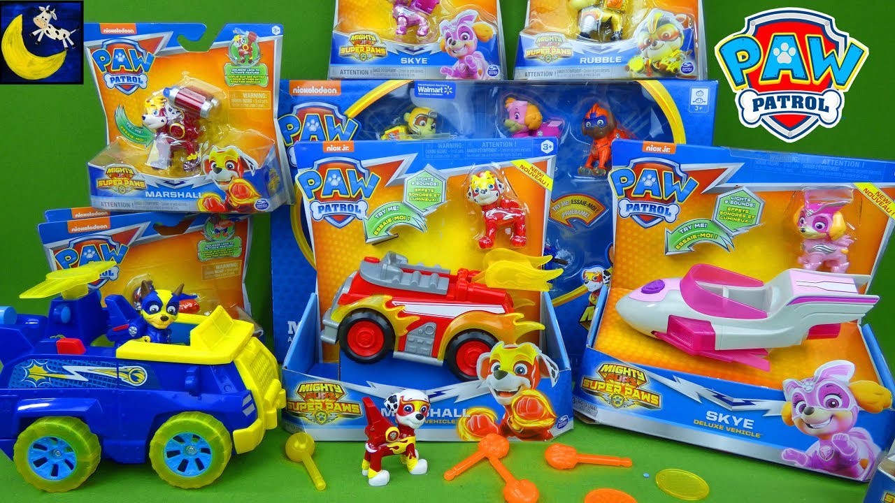 paw patrol mighty pups super paws toys