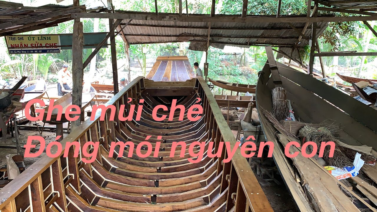 Ghe mủi chẻ # đóng mới nguyên con