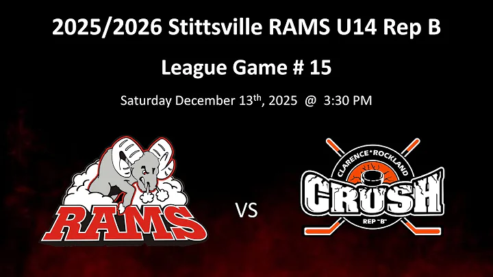 U{14 RAMS: League Game #15 : vs Clarence-Rockland Crush