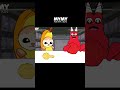 Banana Cat VS Banban(feat.Apple Cat) - Convenience Store YELLOW vs RED MUKBANG! #shorts #animation