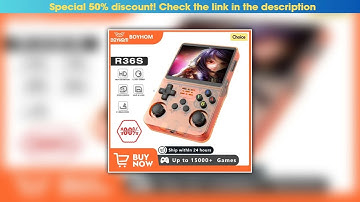 Hot Picks Open Source R36S Retro Handheld Video Game Console Linux System 3.5 Inch IPS Screen Porta