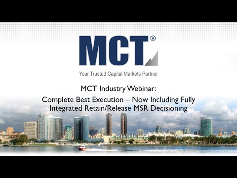 MCT Industry Webinar  Complete Best Execution