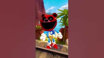 GUESS REAL HEAD OF SONIC POPPY PLAYTIME SMILING CRITTERS IN GARRY