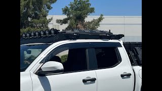 WELLvisors side window deflector vent visor Installation Video 2024 Toyota Tacoma Double Cab