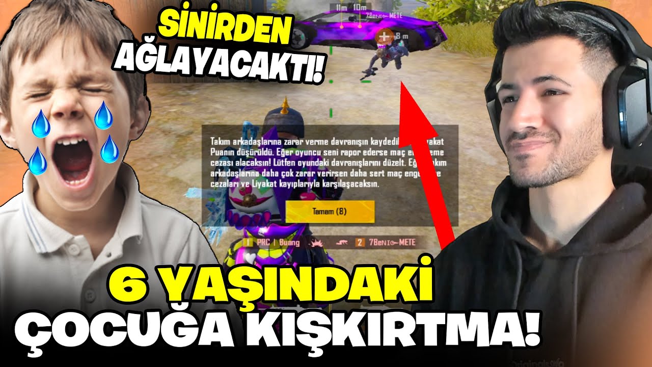 6 YAŞINDAKİ METEYİ FENA KIŞKIRTTIM NERDEYSE AĞLAYACAKTI / PUBG MOBILE