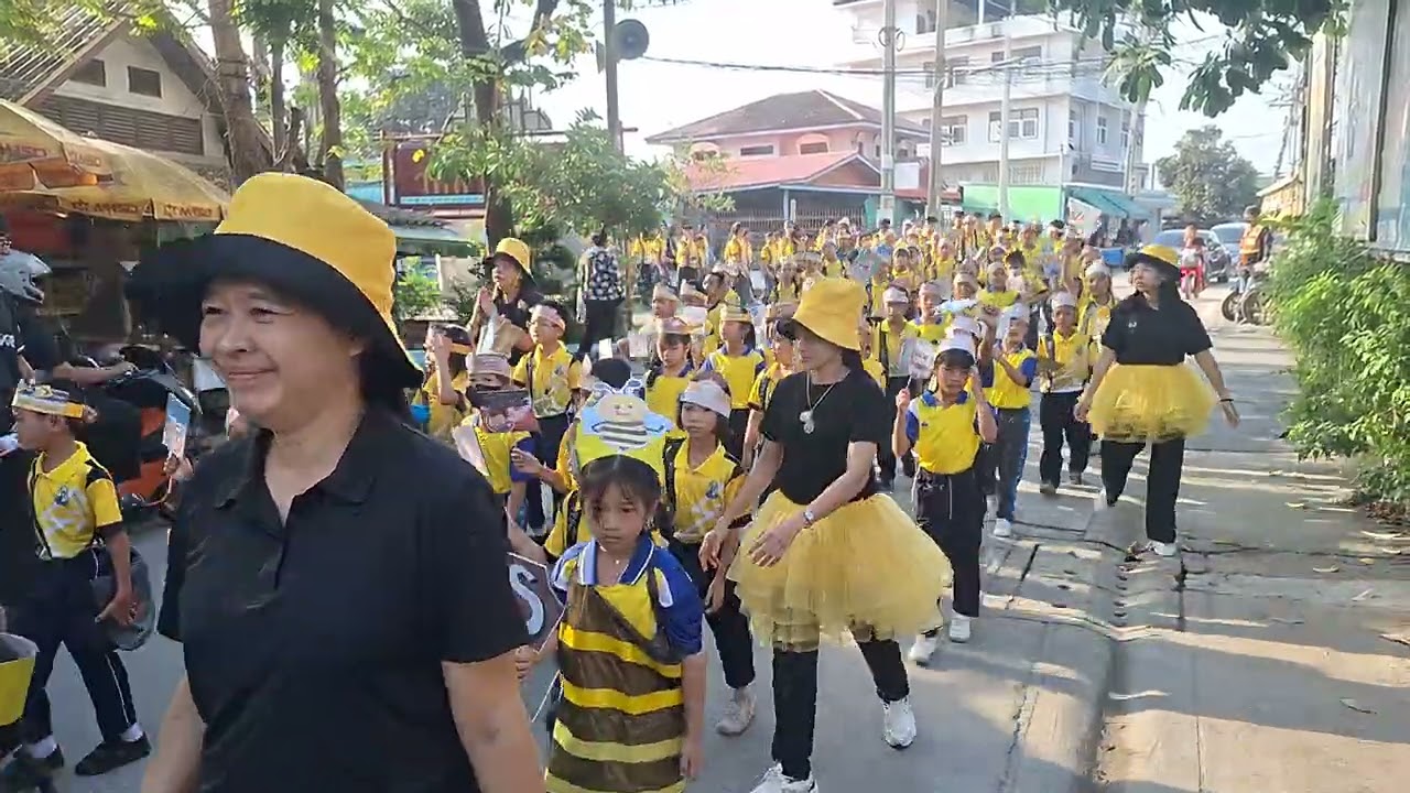 พิธีเปิดกีฬาสีสัมพันธ์ ฟ้าขาวเกมส์ ประจำปี 2568 โรงเรียนวัดหัวกระบือ