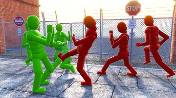 MAKING THE REAL AI FIGHT | Smart Npc AI & Active RAGDOLL Physics ! ! - OVERGROTH