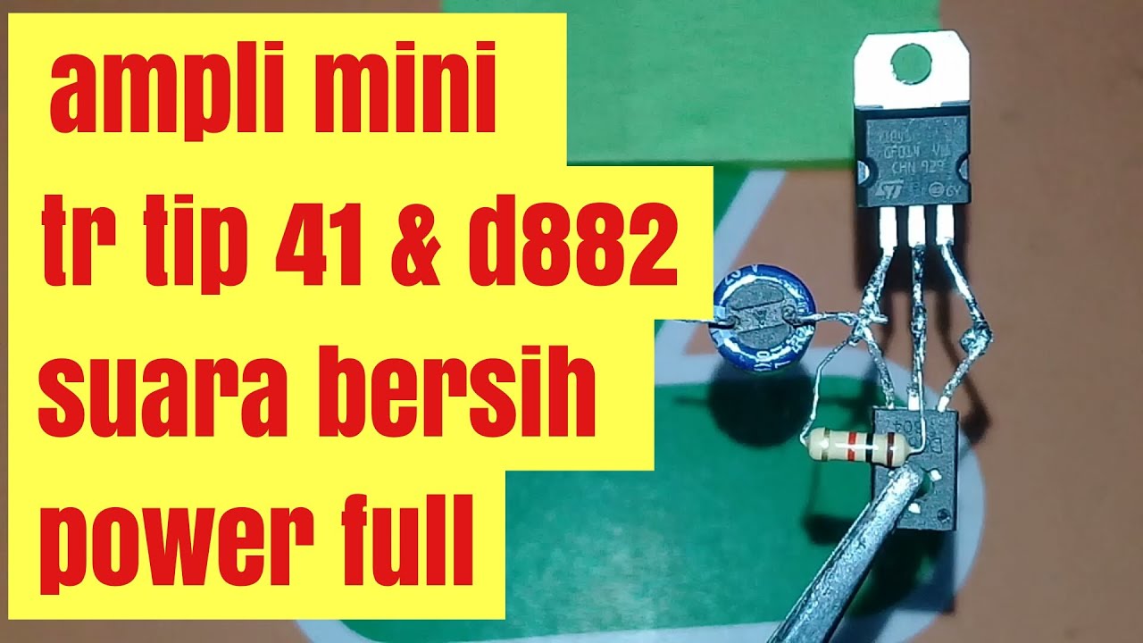  Cara membuat ampli mini  5 volt YouTube