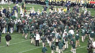 10/15/2011 - Michigan State 28 Michigan 14 - Postgame Celebration