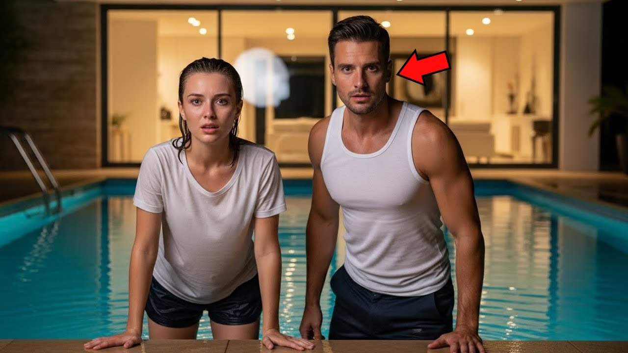 ÉPUISÉE PAR LE TRAVAIL, LA BONNE VIERGE ENTRE DANS LA PISCINE… SON PATRON LA VOIT