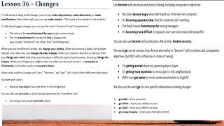 1000 collocations - lesson 36