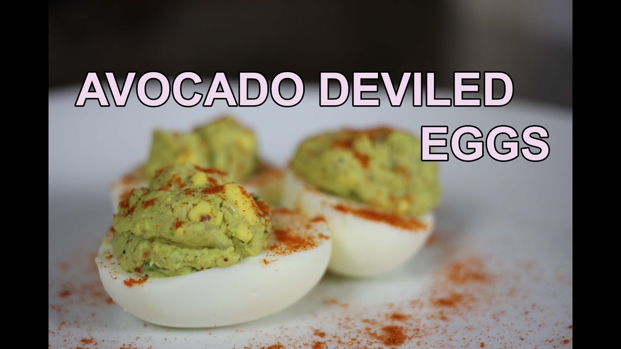 RECIPE Avocado Deviled Eggs - LOW CALORIE! - YouTube