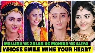 Mallika Singh vs Zalak Desai vs Monika Chauhan vs Aliya Gosh Whose Smile Wins Your Heart?