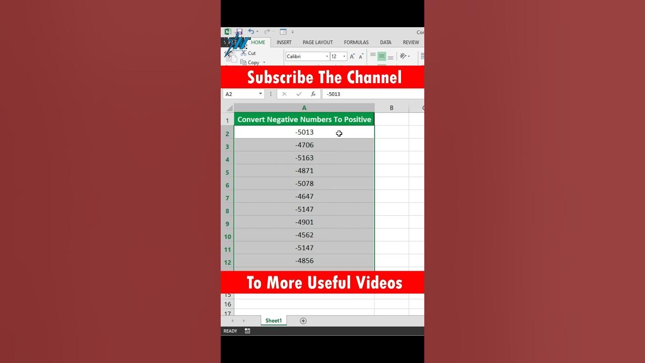 convert-negative-number-into-positive-best-excel-trick-shorts-youtube