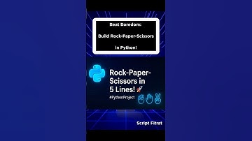Rock-Paper-Scissors in 5 Lines! 🚀 | Python Beginner Project #PythonProject