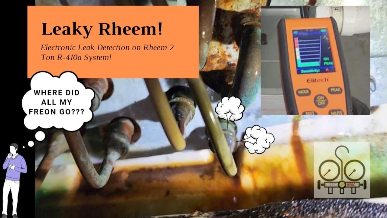 Electronic Leak Detection using Elitech Refrigerant Leak Detector