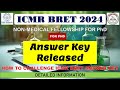 ICMR BRET 2024 Answer Key Challenge Notification is Out 📢@primelearninglifesciences