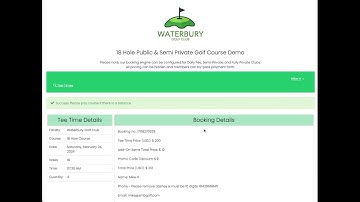 TeeWire desktop tee time booking