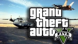 GTA 5: Tutti i mezzi militari senza polizia! AC130 + CARROARMATO [SENZA ATTIVARE TRUCCHI]