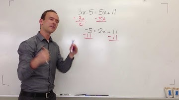Solving Equations - Variables on Both Side of Equals
