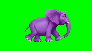 Elephant Walking And Running Green Screen Free To Download