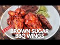 Brown Sugar BBQ Chicken Wings In The Oven | Super Bowl Recipes