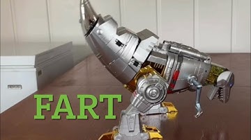 Robosen Transformers: Where Does The Food Grimlock Eats Go? FAAAAART!!!😂 (FART)