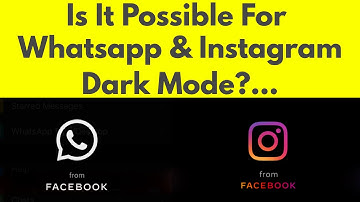 How To Enable/Turn on Dark Mode on Whatsapp & Instagram in iphone ios 13/14