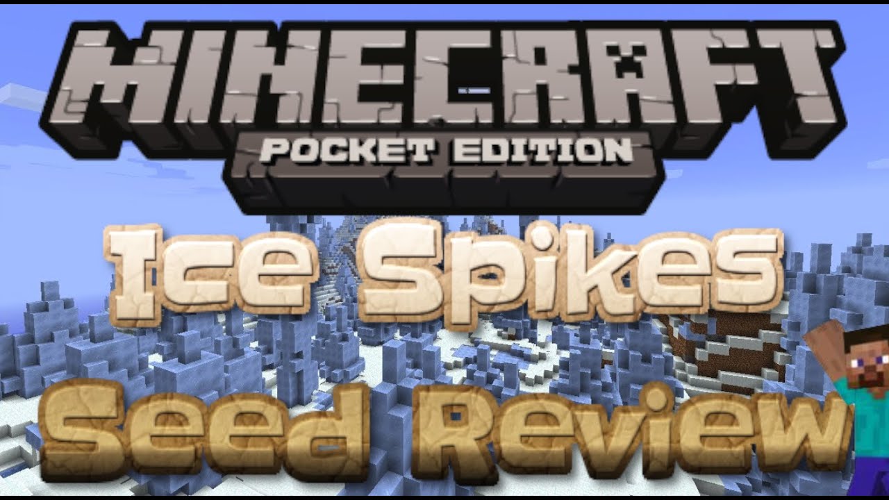 Minecraft Pocket Edition - Ice Spikes Biome - Seed Review 0.9.0 - YouTube