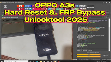 Oppo a3s factory reset and FRP bypass unlocktool . Android 8. 2025 update #tripletechgh✅