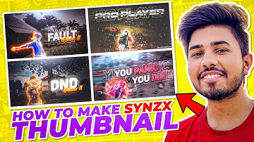 How To Make Thumbnail Like Synzx | Thumbnail Tutorial Youtube | Synzx