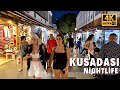 Kusadası Night Walk l August 2021 Turkey [4K UHD]