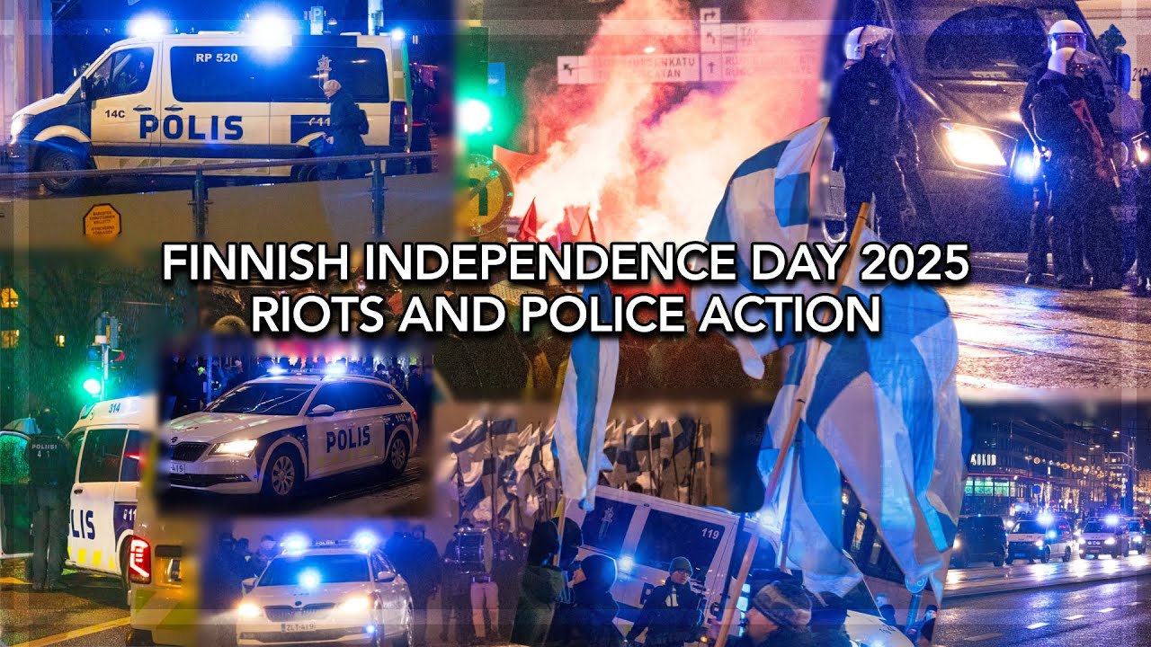 *TONS OF POLICE CARS!* RIOT Police  and BORDER GUARD + Responses, Finnish Independence Day 2025