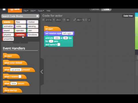 Tynker  - Using Local Variables
