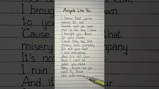 miley cyrus angels like you lyrics #mileycyrus #song #lyrics